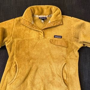Patagonia pullover mustard color